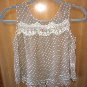 Sheer Polka Dot Top
